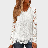 Julieta™ | Blouse en Dentelle à Manches Longues