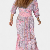 Robe d'été décontractée Dunya avec décolleté en V