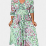 Robe d'été décontractée Dunya avec décolleté en V