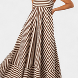 Robe Convertible Rose Froissée avec Charme de Nuit