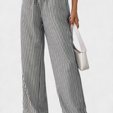 Pantalons Droits Légers Sabrina avec Taille Ajustable