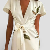 Elena™ | Robe portefeuille florale élégante