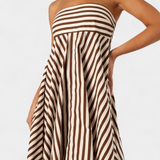 Robe Convertible Rose Froissée avec Charme de Nuit