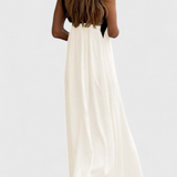 Robe Edith avec Décolleté Croisé et Dos Nu