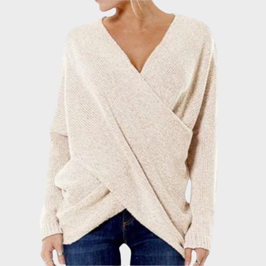 Nicole™ | Pull en Tricot Croisé