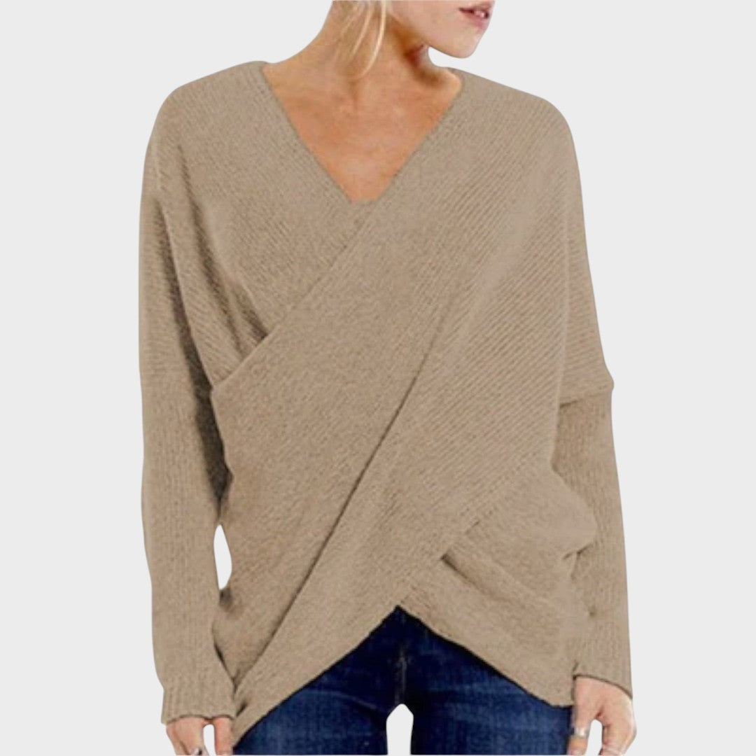 Nicole™ | Pull en Tricot Croisé