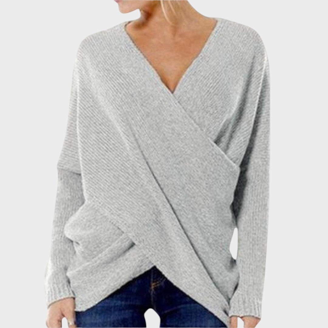 Nicole™ | Pull en Tricot Croisé