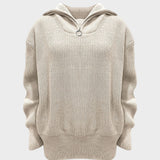 Eliana™ | Pull Tricot Col Montant avec Zip