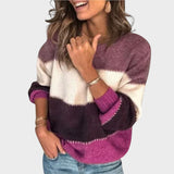 Marília™ | Pull en Tricot Rayé