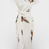 Elena™ | Robe portefeuille florale élégante