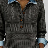 Rosenda™ | Sweat à demi-boutonnage élégant