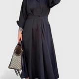 Robe Maxi Longue Celina avec Revers