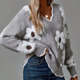 Inés™ | Pull Chic pour Femmes avec Imprimé Floral