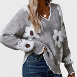 Inés™ | Pull Chic pour Femmes avec Imprimé Floral