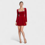 Valeria™ | Robe courte en velours élégante
