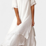 Robe en Coton Élégante et Cape Eloise