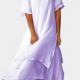 Robe en Coton Élégante et Cape Eloise