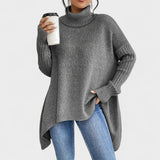 Adela™ | Pull Long Col Montant