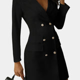 Robe Blazer Double Boutonnée Heidi avec Coupe Structurée