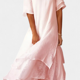 Robe en Coton Élégante et Cape Eloise
