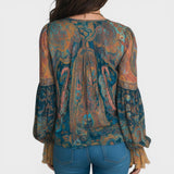 Carla™ | Élégante Blouse en Chiffon Bohème