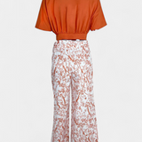 Ensemble Olivia Boho V-Cou et Pantalon Large