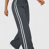 Pantalons de sport Alanys à jambes larges avec détails sur les côtés