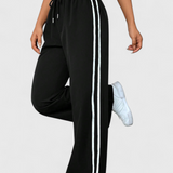 Pantalons de sport Alanys à jambes larges avec détails sur les côtés