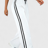 Pantalons de sport Alanys à jambes larges avec détails sur les côtés