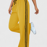 Pantalons de sport Alanys à jambes larges avec détails sur les côtés