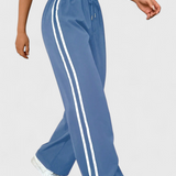 Pantalons de sport Alanys à jambes larges avec détails sur les côtés