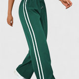 Pantalons de sport Alanys à jambes larges avec détails sur les côtés