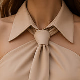 Lucía™ | Blouse Halter Élégante