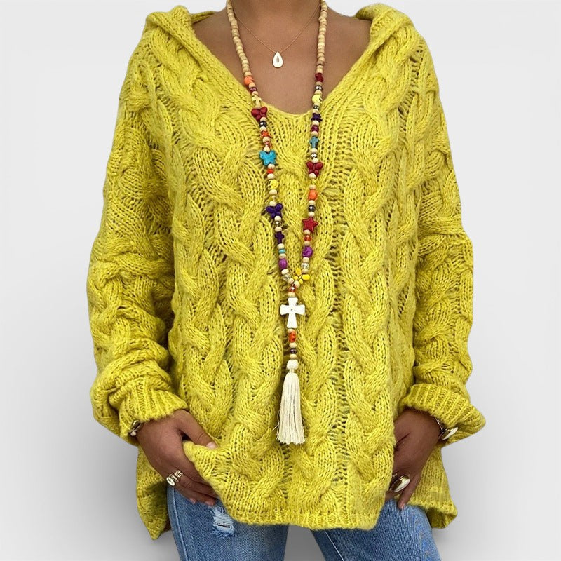 Pilar™ | Pull à capuche en tricot épais