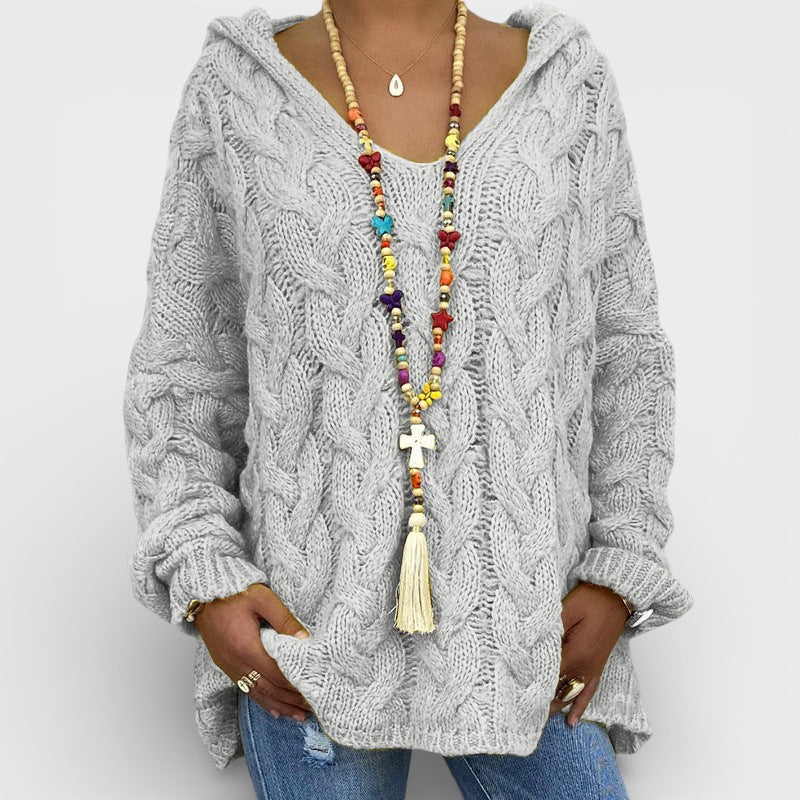 Pilar™ | Pull à capuche en tricot épais