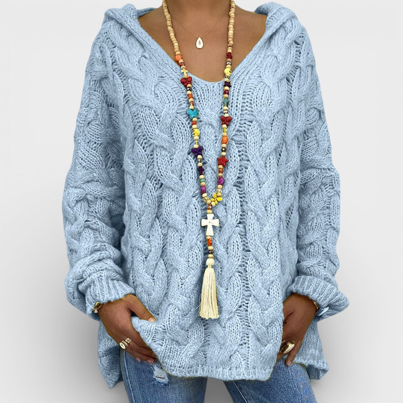 Pilar™ | Pull à capuche en tricot épais
