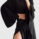 Ensemble Elsie Fluide avec Kimono et Pantalons Croisés