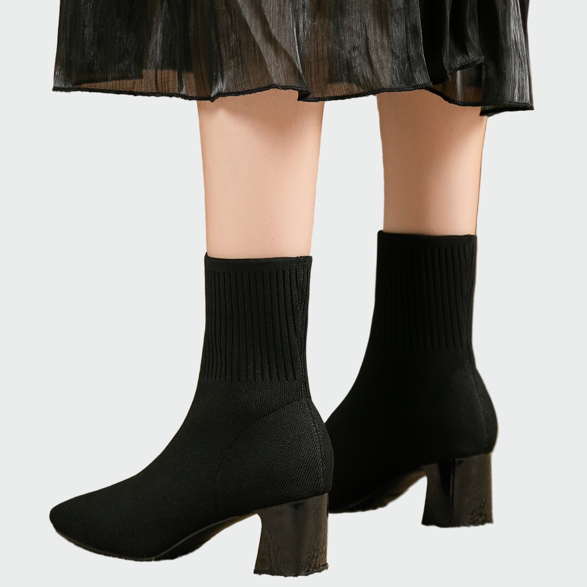 Alejandra | Bottes Orthopédiques Tricotées en Beige Doux