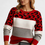 Julieta™ | Pull décontracté avec imprimé léopard