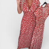 Elena™ | Robe Maxi à Imprimé Léopard