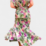 Magda™ | Robe Florale Longue avec Décolleté en V