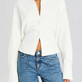 Chemise Boutonnée Drapée Élégante