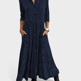 Julia™ | Robe Chemise Maxi Fluide