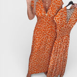Elena™ | Robe Maxi à Imprimé Léopard
