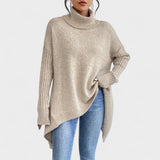 Adela™ | Pull Long Col Montant