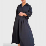Robe Maxi Longue Celina avec Revers