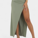 Robe Viveka avec Nœud au Dos et Confort Élastique