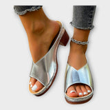 Sandales à Talons Épais avec Talon Ouvert