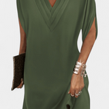 Robe Lesley Élégante avec Décolleté en V