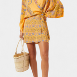 Robe Candela Boho avec Imprimé Floral et Décolleté en V
